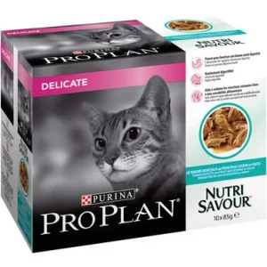 PURINA PRO PLAN Gato húmedo Delicate Pescado del Océnao 10X85GR