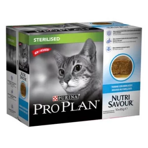 PURINA PRO PLAN Gato Húmedo ESTERILIZADO Terrine Bacalao 10X85GR