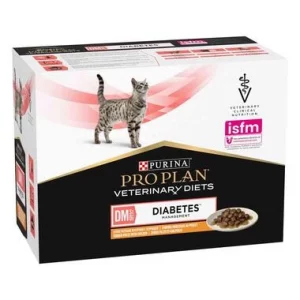 PURINA PRO PLAN VETERINARY DIETS Feline DM Diabetes Management Sobres Pollo 10X85GR