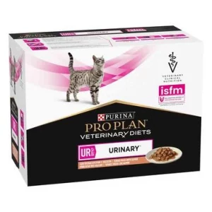 PURINA PRO PLAN VETERINARY DIETS Feline UR Urinary Sobres Salmón 10x85GR