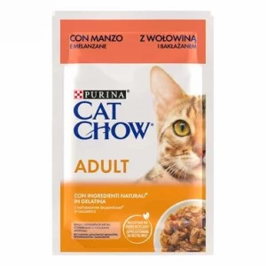 PURINA CAT CHOW Adulto Con Buey 26X85GR