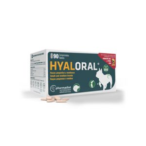 HYALORAL PARA PERRO DE RAZA PEQUEÑA Y MEDIANA 90COMPRIMIDOS