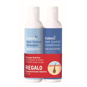 PACK CUTANIA HAIR CONTROL CHAMPU+CONDITIONER 237ML VETNOVA