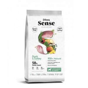 Dibaq Sense DOG Grain Free PATO&PAVO (LIGHT&SENIOR) 2KG
