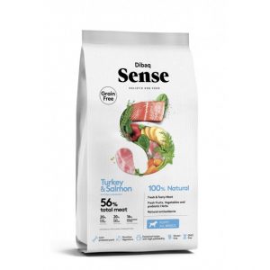 Dibaq Sense DOG Grain Free SALMON & PAVO (PUPPY) 2KG