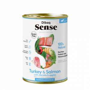 Dibaq Sense DOG Grain Free SALMON & PAVO (PUPPY) 12X380GR