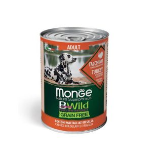 Monge Bwild Adult Pavo en Salsa 24x400GR