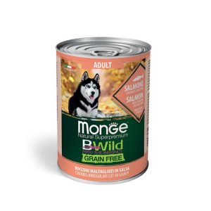 Monge Bwild Adult Salmón en Salsa 24x400GR