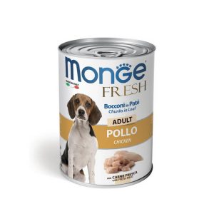 Monge Fresh Paté de Pollo para perro 24X400GR