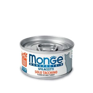 Monge Húmedo Monoproteico Gatos Pavo 24x80GR