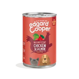 EDGARD COOPER HÚMEDO SENIOR POLLO Y SALMÓN 6X400GR