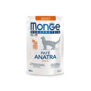 Monge Húmedo Pouches Monoproteico Gato Pato 24x85GR