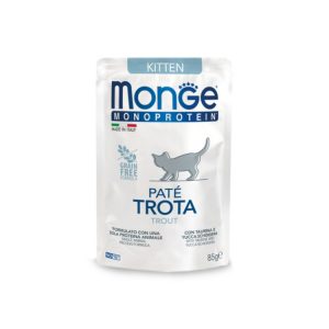 Monge Húmedo Pouches Monoproteico Kitten 24x85GR