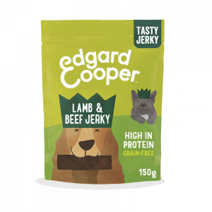 Edgard & Cooper SNACK ADULT JERKY LAMB/BEEF 8X150GR
