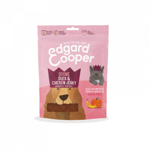 Edgard & Cooper SNACK ADULT JERKY DUCK Y CHICKEN 8X150GR