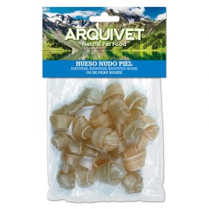 ARQUIVET Hueso nudo piel 6 cm (Bolsa 10 uds.)