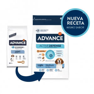 ADVANCE MEDIUM LIGHT ADULT CHICKEN & RICE 3KG