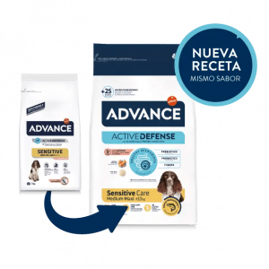 ADVANCE SENSITIVE CARE MEDIUM/MAXI SALMÓN&ARROZ 3KG