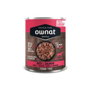 OWNAT PERRO WETLINE BEEF & SALMON 12 LATAS X 395G