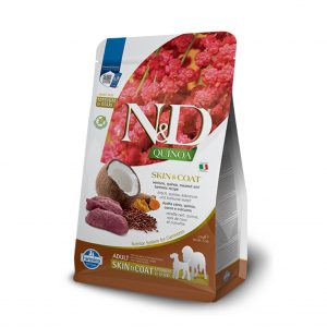 FARMINA ND DOG QUINOA SKIN COAT VENADO MED/MAXI 7KG