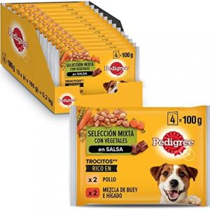 PEDIGREE POUCH BOLSITAS SABOR POLLO BUEY Y VERD 13X4X100gr