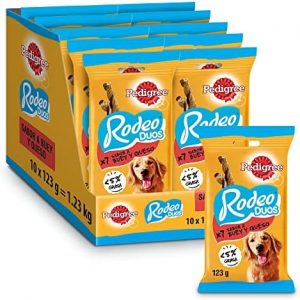 PEDIGREE RODEO DUOS QUESO Y BUEY 7 TIRAS 10X123GR