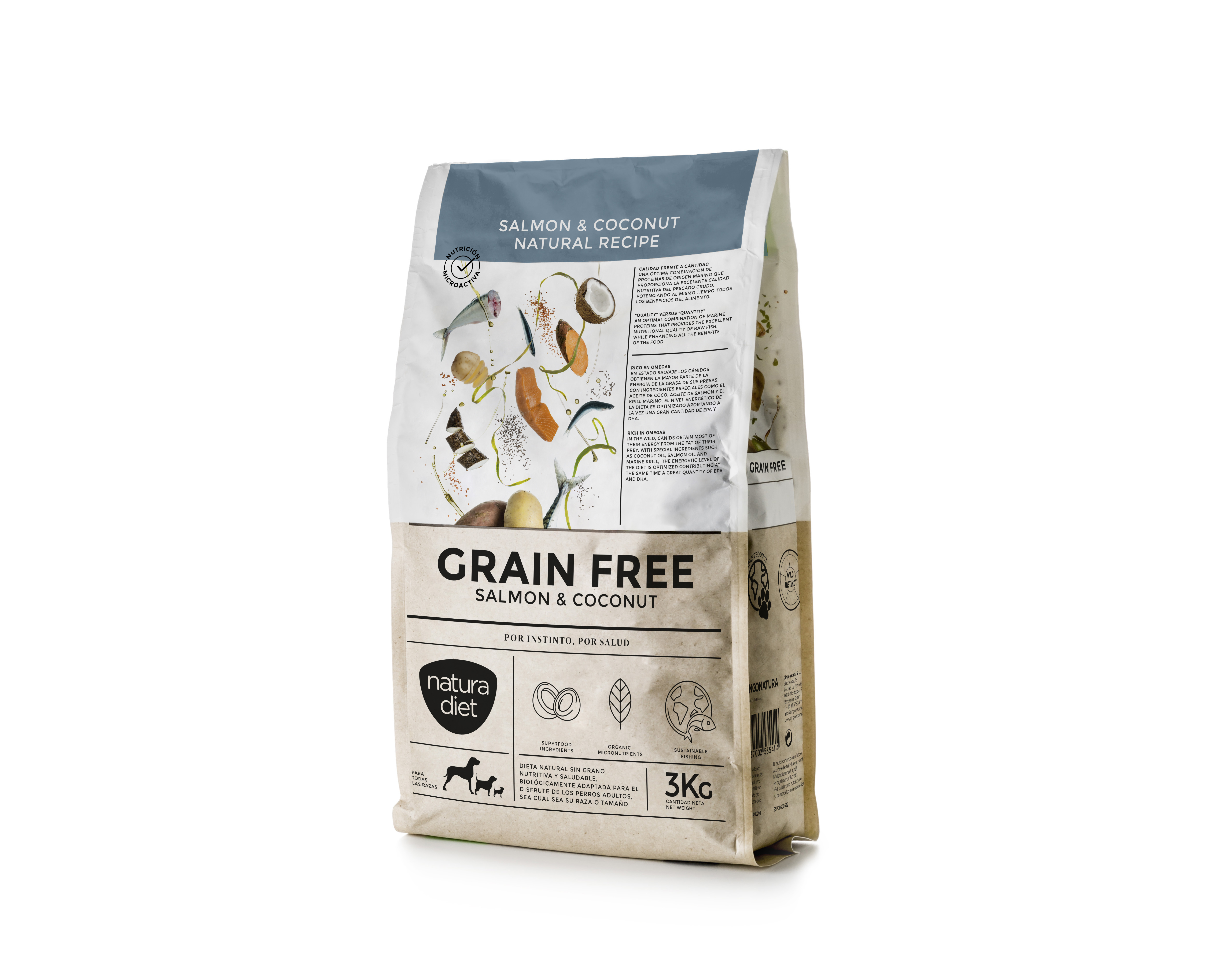 DingoNatura diet Grain Free Salmon & Coconut 3kg