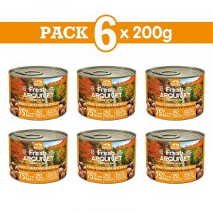 Arquivet Latas Fresh Turkey Meatballs Mini Albóndigas con pavo, brócoli y calabaza 6X200g