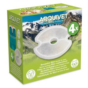Arquivet Recambio filtro fuente de agua para gatos y perros - 4 unidades