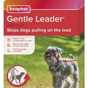 Beaphar Gentle Leader Correa Adiestramiento Rojo Perro Pequeño