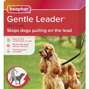 Beaphar Gentle Leader Correa Adiestramiento Negro Perro Mediano