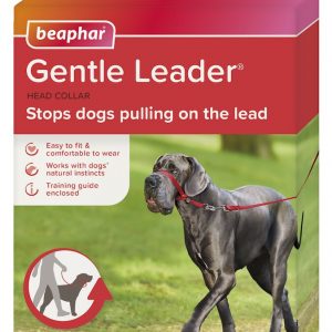 Beaphar Gentle Leader Correa Adiestramiento Rojo Perro Grande