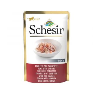 Schesir Gato Atún con Gambas Pouch (20x85gr)
