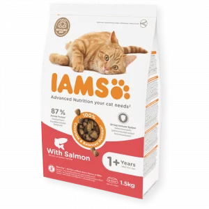 IAMS GATO ADULTO SALMON 1,5kg