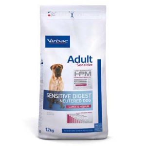 VIRBAC ADULTO PERRO SENSITIVE DIGEST NEUTERED LARGE Y MEDIUM 12 KG
