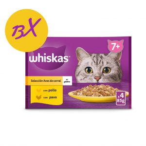 WHISKAS +7 SELECCIÓN AVES 13X4X85GR