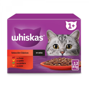 Whiskas Selección Carnes en Salsa (4 x 12 x 85 g)