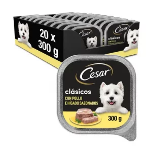 CESAR CLÁSICO PERRO PATÉ CON POLLO TARRINAS POLLO 20X300G