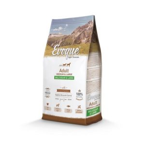 EVOQUE DOG ADULT MEDIUM/LARGE WILD BOAR&LAMB 12KG