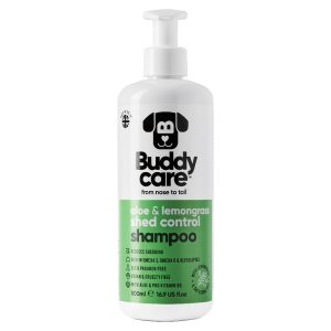 BuddyCare Perro CHAMPÚ Control de Caída de Pelo con Aloe & Limoncillo 500ML