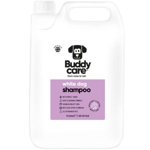BuddyCare Perro CHAMPÚ para Perros Blancos 5L