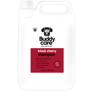 BuddyCare Perro CHAMPÚ Cereza Negra 5L