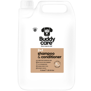 BuddyCare Perro CHAMPÚ/ACONDICIONADOR 2 en 1 5L