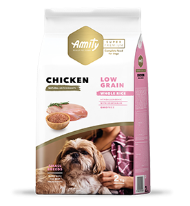 AMITY SUPER PREMIUM LOW GRAIN MINI ADULT POLLO 7KG