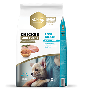AMITY SUPER PREMIUM LOW GRAIN MINI PUPPY POLLO 2KG