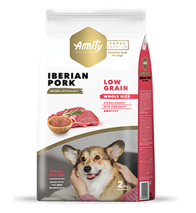 AMITY SUPER PREMIUM LOW GRAIN MINI ADULT IBERIAN PORK 7KG