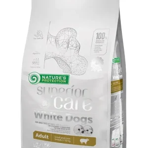 NATURE'S PROTECTION WHITE ADULT DOG RAZA PEQUEÑA CORDERO 10KG